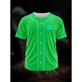[Polyester Jersey] 100% Polyester Customizable Youngsters Baseball Jersey | Breathable & Washable, All-Over Print, Loose Fit, Sports & Casual Style for Boys & Girls - Perfect for Parties, Beach, Festive Occasions, Party Attire|Sporty Outfit