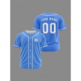 [Polyester Jersey] 100% Polyester Customizable Youngsters Baseball Jersey | Breathable & Washable, All-Over Print, Loose Fit, Sports & Casual Style for Boys & Girls - Perfect for Parties, Beach, Festive Occasions, Party Attire|Sporty Outfit