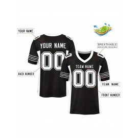 Custom Mesh Football Jersey - Personalized Practice Jerseys for Women, Stitched and Printed Name& Number, Lightweight& Breathable for Training and Games