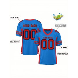 Custom Mesh Football Jersey - Personalized Practice Jerseys for Women, Stitched and Printed Name& Number, Lightweight& Breathable for Training and Games