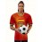 Women's Large Size Professional Sports Fabric Creative Pattern Print Spain Home Soccer Jersey T-shirt, Soccer Jersey Flag Uniforms Shirts Breathable And Lightweight, Moisture-Wicking, As Gifts For Sports Fans