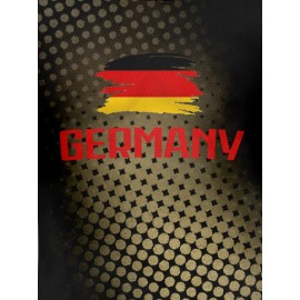 Women's Large Size Professional Sports Fabric Creative Pattern Print Germany Home Soccer Jersey T-shirt, Soccer Jersey Flag Uniforms Shirts Breathable And Lightweight, Moisture-Wicking, As Gifts For Sports Fans