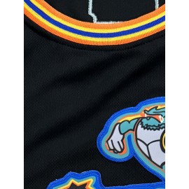 Men'S Basketball Tank Top, Letter & Number #19 Embroidery Sports Top, Breathable Sports Shirt For Training And Competition