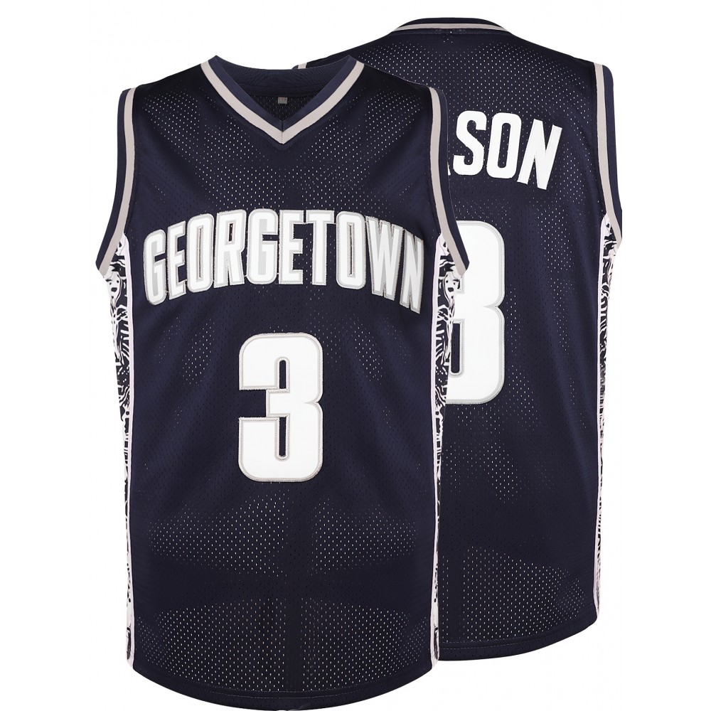 Stitched #3 Mens Navy Basketball Jersey, Breathable, Sleeveless, Embroidered Uniform Shirt For Men, Perfect For Sports & Outdoor Activities