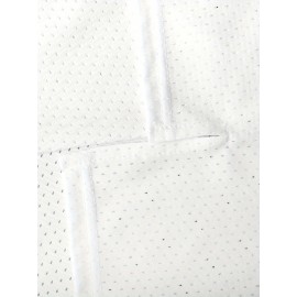 Men'S Basketball Jersey with Embroidered Name and Number, Short Sleeve Polyester Mesh Sports Vest, White Red, Sizes S-3XL, Basketball Accessories