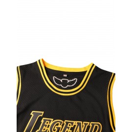 Sports Stitched #8-24 Black Basketball Jersey, Breathable, Sleeveless, Embroidered Uniform Shirt For Men, Perfect For Sports & Outdoor Activities