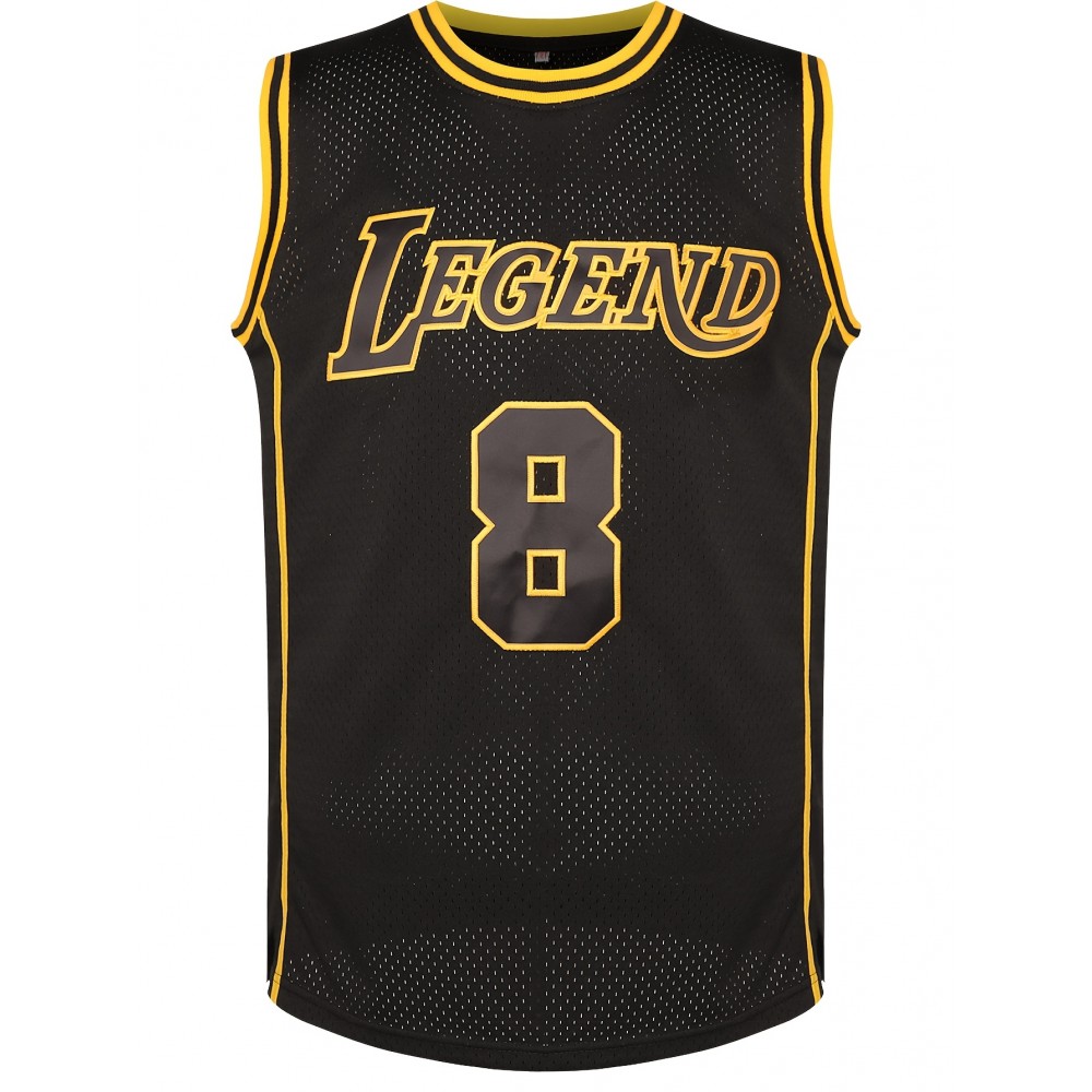 Sports Stitched #8-24 Black Basketball Jersey, Breathable, Sleeveless, Embroidered Uniform Shirt For Men, Perfect For Sports & Outdoor Activities