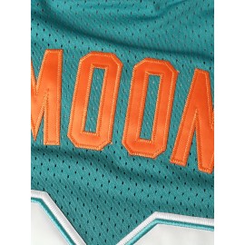 Stitched #33 Men's Basketball Jersey, Breathable Sleeveless Embroidered Uniform Shirt, Polyester, Green & White, Loose Fit, Perfect for Sports, Outdoor Activities, and Casual Wear