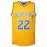 Mens Stitched 22 Yellow Basketball Jersey, Breathable, Sleeveless, Embroidered Uniform Shirt For Men, Perfect For Sports & Outdoor Activities