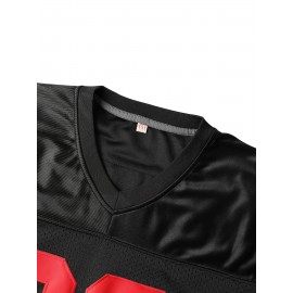 Men'S Retro #23 Black Football Jersey Name & Number Graphic