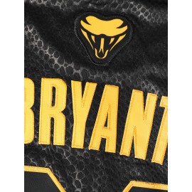 Sports Stitched #24 Black Snakeskin Basketball Jersey, Breathable, Sleeveless, Embroidered Uniform Shirt For Men, Perfect For Sports & Outdoor Activities