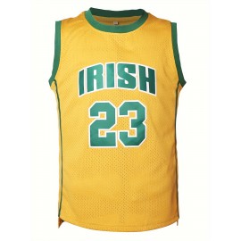 Stitched #23 Mens Basketball Jersey, Breathable, Sleeveless, Embroidered Uniform Shirt For Men, Perfect For Sports & Outdoor Activities