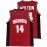 Men's #14 Red Basketball Jersey - Bolton Wildcats Embroidered, Breathable Polyester Sleeveless Sports Uniform for All Seasons, Perfect for Team Sports & Outdoor Activities, Team Apparel | Versatile Uniform | Allseason Apparel