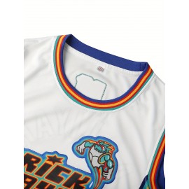 All Stitched 19 White Basketball Jersey, Breathable, Sleeveless, Embroidered Uniform Shirt for Men, Perfect for Sports & Outdoor Activities