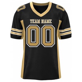 Custom Mesh Football Jersey - Personalized Practice Jerseys for Women, Stitched and Printed Name& Number, Lightweight& Breathable for Training and Games